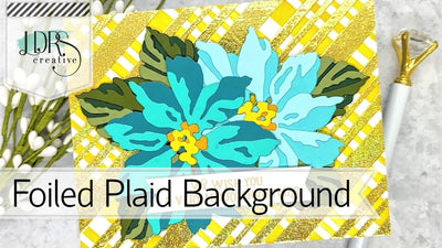 Foiled Plaid Background