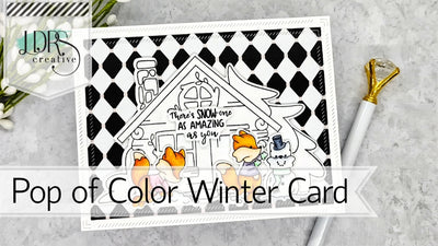 Pop of Color Winter Card