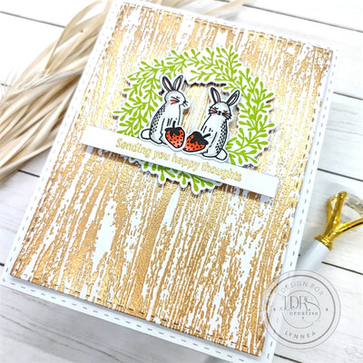 Wood Grain Heat Embossed Card