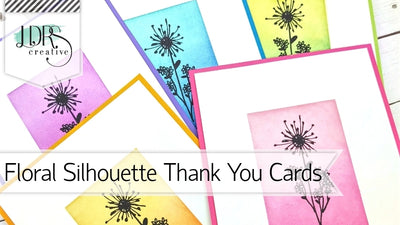Floral Silhouette Thank You Card