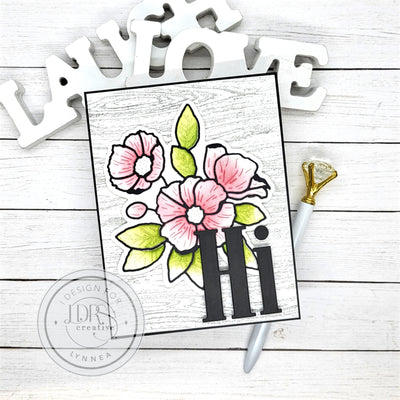 Poppy Posy Impression Inlay Card