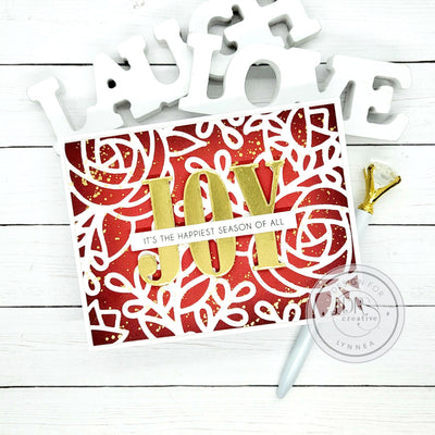 Floral Holiday Joy Card