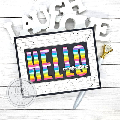 Sweet Hello Die Cut Card