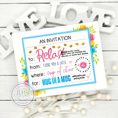 Coffee Themed Stack & Collage Invitation