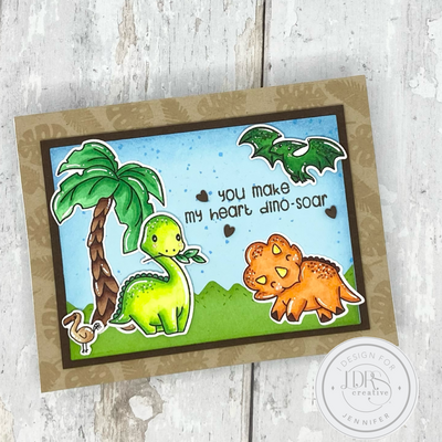 Cute Dinosaur Scene.