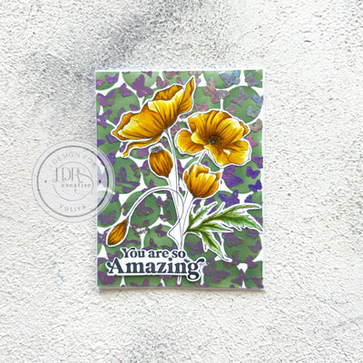 Floral Card with Foiled Elements Tutorial