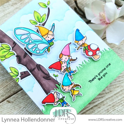 Combining the Carefree Gnomes and Build-a-Tree Stamp Sets