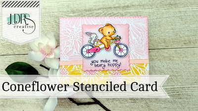 Coneflower Stenciled Card