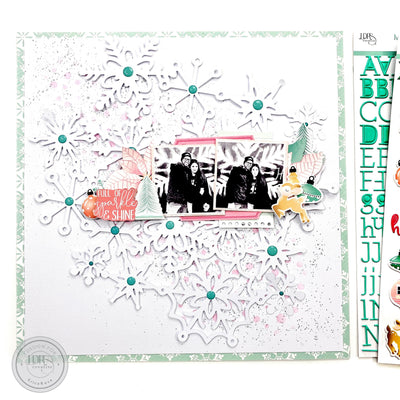 Full of Sparkle & Shine Scrapbook Layout | Erica Thompson