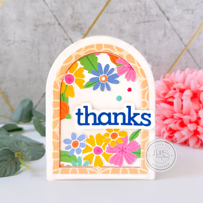 Flower Thank You Arch Card