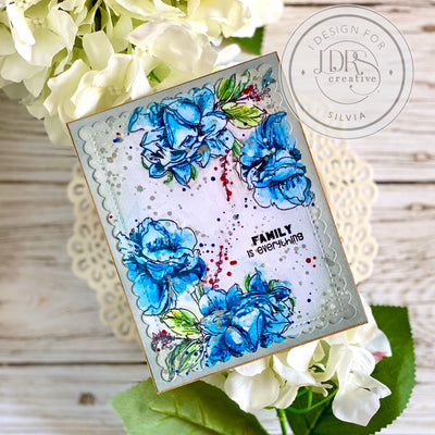 Billowing Blossoms Watercolor Card