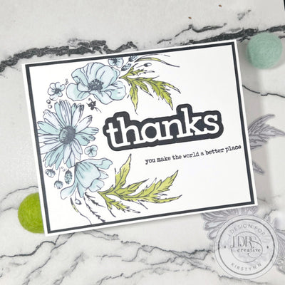 Blue Floral Wreath-New Release