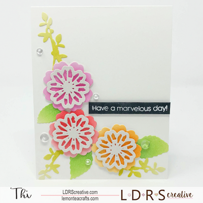Fancy Flowers CAS Card
