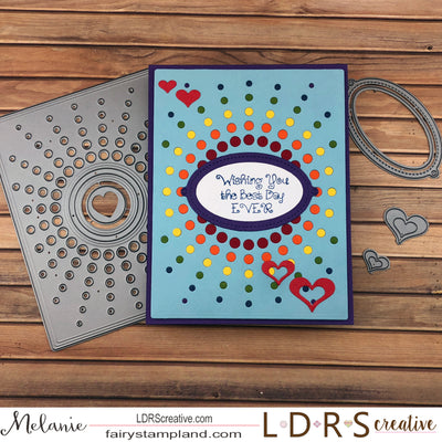 Inlaid Rainbow card