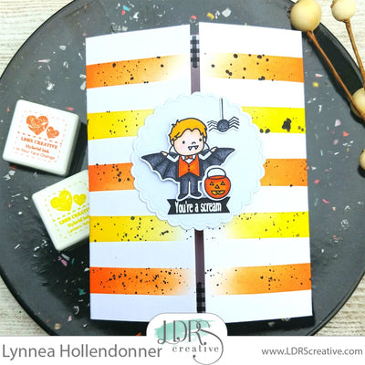 Center Fade Ink Blending Gate Fold Card