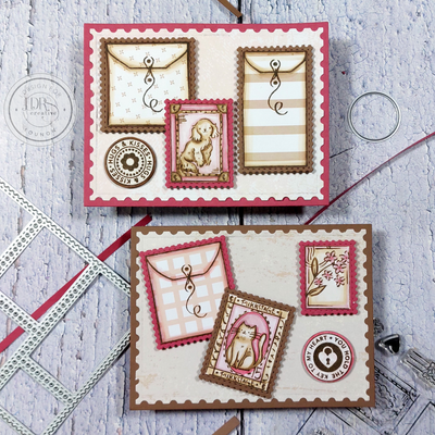 Sweet patterned postage cards