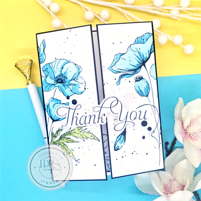 Easy Floral Gatefold Card