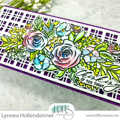Multi Color Flower Stenciling