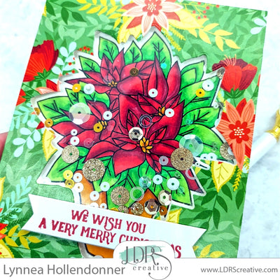 Die Cut Set Back Shaker Card