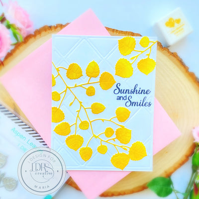 Simple Yet Elegant Card with Aspen Leaves
