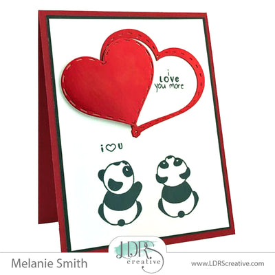 Panda Play Valentine Card