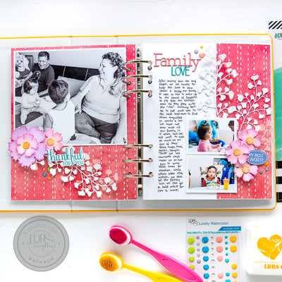 Family Love 6x8 Album Spread