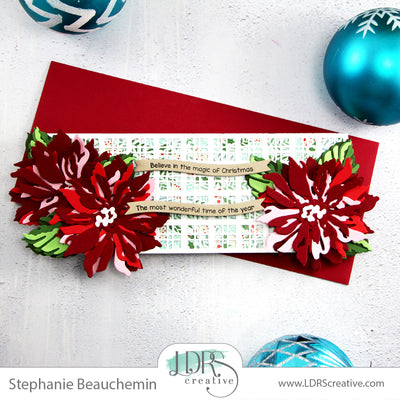 Tutorial: How to layer a poinsettia with diecuts!