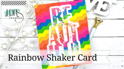 Easy Rainbow Shaker Card