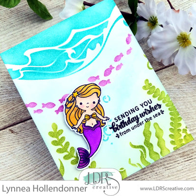 Under the Sea Stenciled Scene