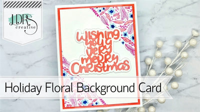 Holiday Floral Background Card