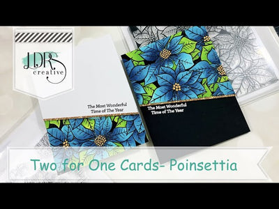Two for One Cards   Poinsettia