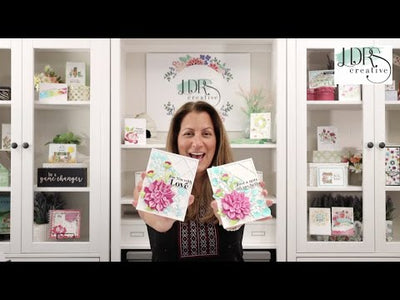 Dimensional Dahlia Card