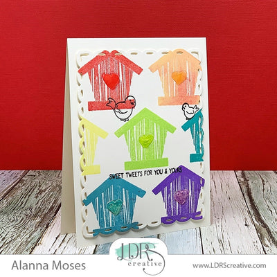 A Rainbow of Birdhouses