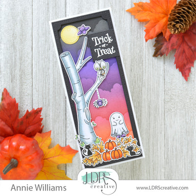 Spooky Tree Slimline Card
