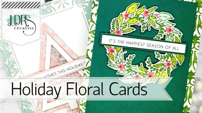 Two Cards with the Holiday Floral Stamps