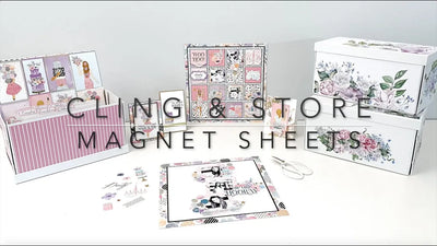 Cling & Store - Self-Adhesive Magnet Storage Sheets - HSN