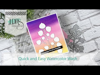 Quick and Easy Watercolor Wash Background