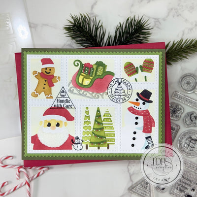 Season’s Greetings Postage Collage