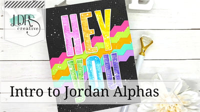 Intro to Jordan Alphas and 1/2" Zig Zag Slimline Background Strips Dies
