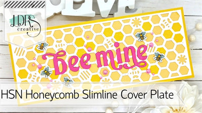 HSN Honeycomb Slimline Cover Plate Die Valentine's Day Card