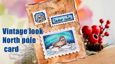 Vintage Look North Pole Card