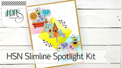 HSN Spotlight Cards Slimline Stamp and Stencil Kit