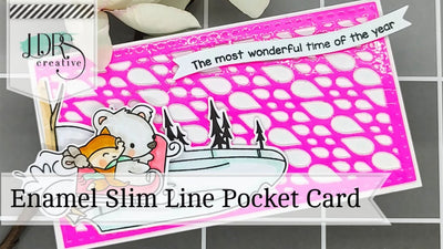 LDRS Creative and ThermOWeb Collaboration | Die Cut Enamel Slim Line Pocket Card