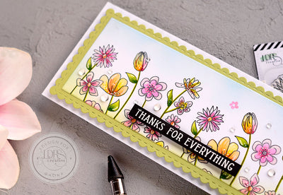 Slimline Thank you card