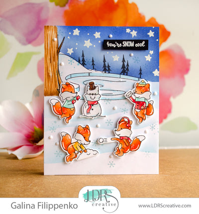 Snow cool card