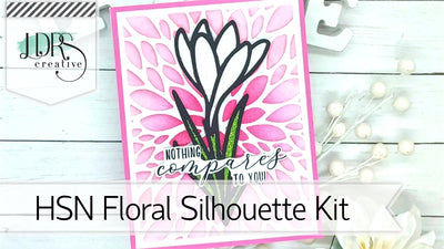 HSN Floral Silhouette Die and Stencil Set