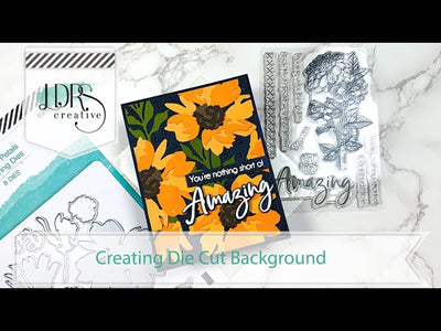 Creating Die Cut Background Using the New Perfect Petals Layering Dies