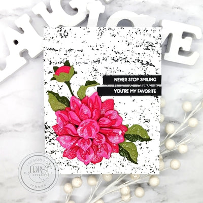 Layered Dahlia Dimensional Card