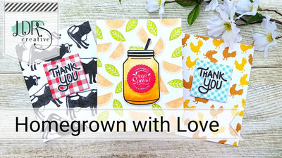 Homegrown with Love Stamped Backgrounds