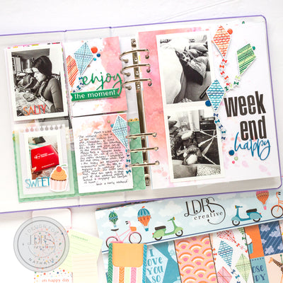 Weekend Happy - 6x8 Layout  | Nathalie DeSousa